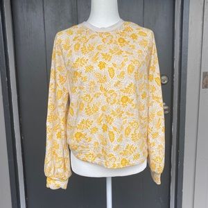 Yellow Paisley Fall Leaf Sweatshirt